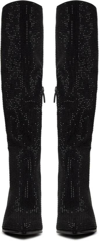 Cesare Gaspari Jewel Stiletto Kniehoge Laarzen Black Dames