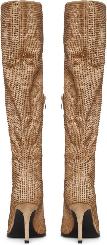 Cesare Gaspari Jewel Stiletto Kniehoge Laarzen Yellow Dames