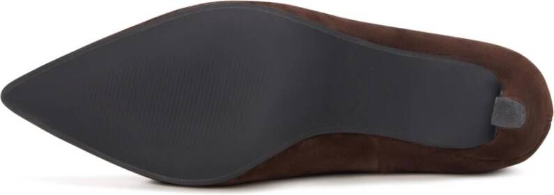 Cesare Gaspari Kitten Heel Enkellaarsjes Dolly Bruin
