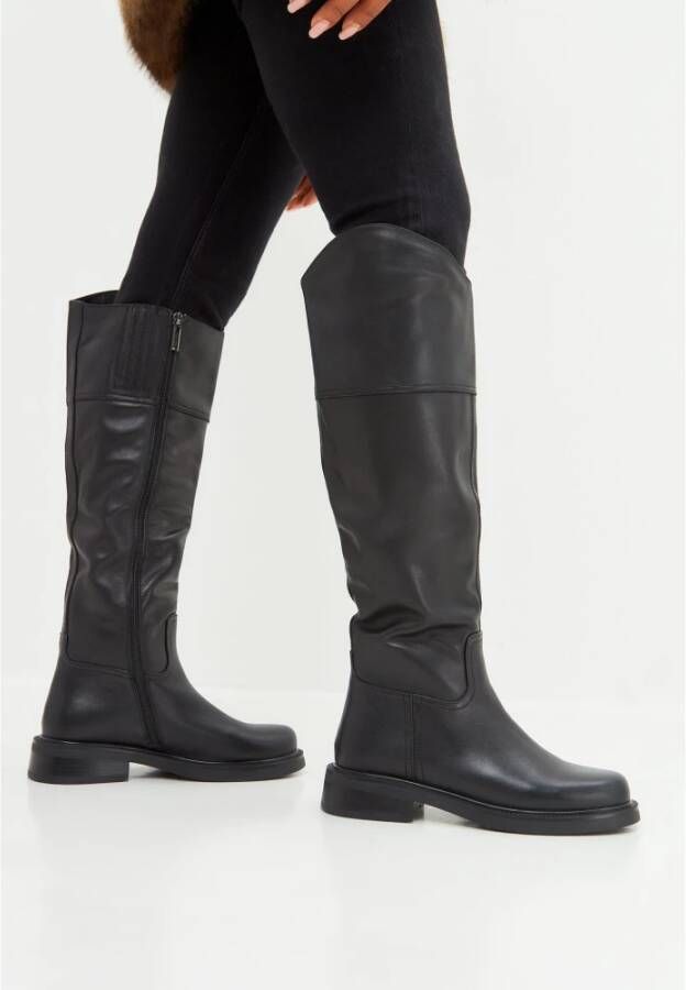 Cesare Gaspari Casual Block Heeled Boots Black Dames