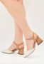 Cesare Gaspari Klassieke Blokhak Leren Pump Beige Dames - Thumbnail 8