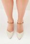 Cesare Gaspari Klassieke Blokhak Leren Pump Beige Dames - Thumbnail 10