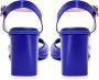 Cesare Gaspari Klassieke Blokhak Sandalen Blauw Blue Dames - Thumbnail 9