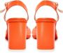 Cesare Gaspari Klassieke blokhak sandalen Oranje Orange Dames - Thumbnail 9