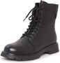 Cesare Gaspari Klassieke Lace-Up Platform Enkellaarzen Black Dames - Thumbnail 2