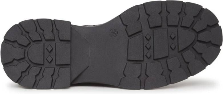 Cesare Gaspari Klassieke Lace-Up Platform Enkellaarzen Black Dames