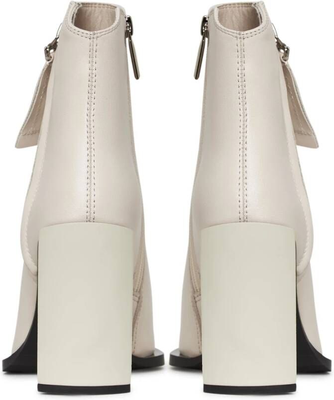 Cesare Gaspari Klassieke leren enkellaarzen Beige Dames
