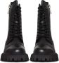Cesare Gaspari Klassieke leren platform enkellaarzen Black Dames - Thumbnail 5