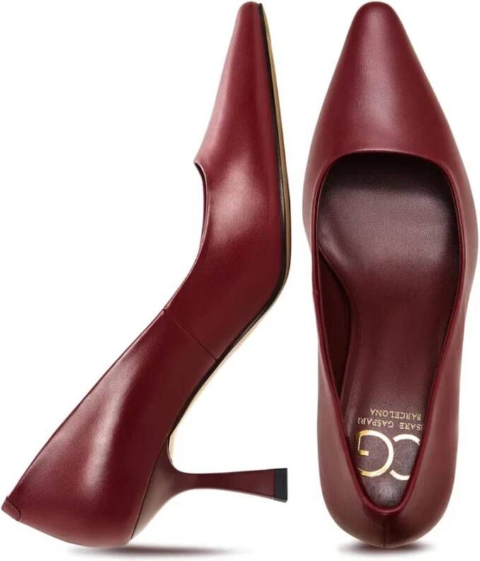 Cesare Gaspari Klassieke leren pumps Bordeaux