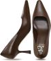Cesare Gaspari Klassieke leren pumps Donkerbruin - Thumbnail 2