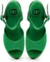 Cesare Gaspari Klassieke Plateausandalen Groen Green Dames - Thumbnail 5