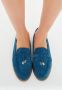 Cesare Gaspari Klassieke platte loafers Blauw Blue Dames - Thumbnail 8