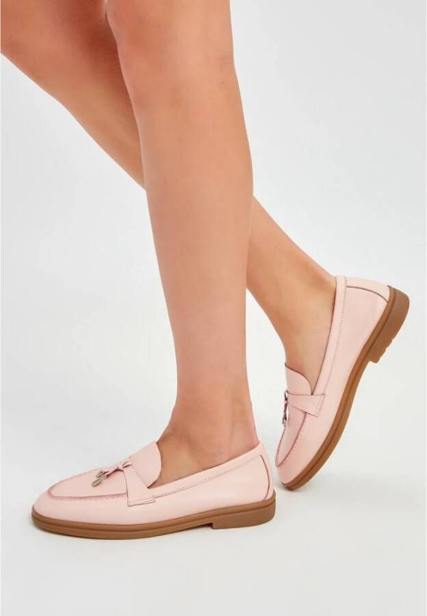 Cesare Gaspari Klassieke platte loafers Roze Pink Dames