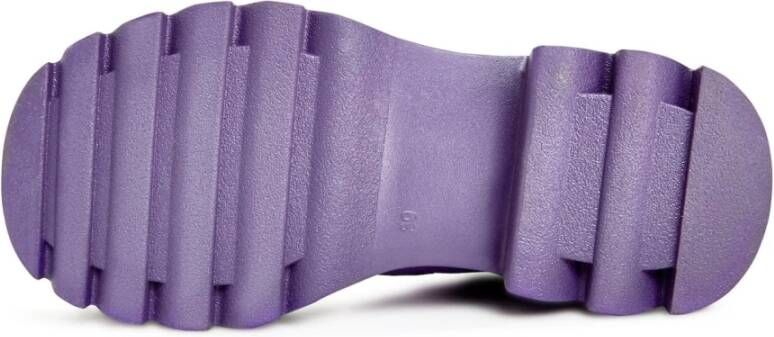 Cesare Gaspari Kniehoge laarzen met dikke zool Paars Purple Dames