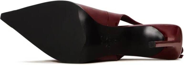 Cesare Gaspari Lakleren Slingback Pumps Rood