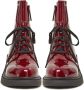 Cesare Gaspari Lakleren Veterschoenen Enkellaarsjes Bordeaux Red Dames - Thumbnail 6