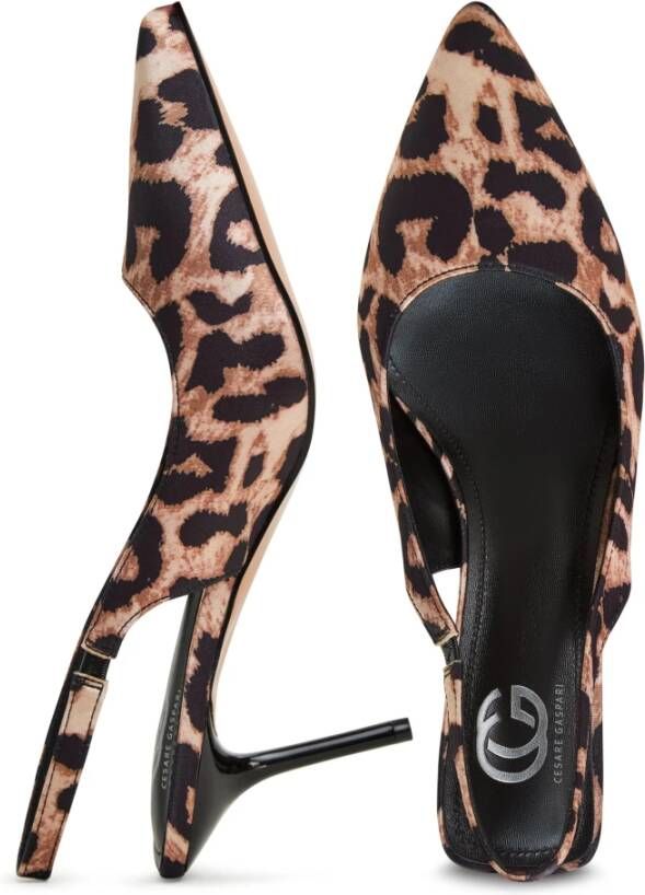 Cesare Gaspari Leopard High Heeled Pumps Brown Dames