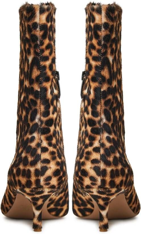 Cesare Gaspari Leopard Klassieke Enkellaarzen Brown Dames