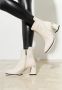 Cesare Gaspari Block Heel Ankle Boots Off white Beige Dames - Thumbnail 11
