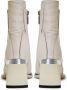 Cesare Gaspari Block Heel Ankle Boots Off white Beige Dames - Thumbnail 4