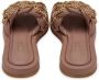 Cesare Gaspari Leren Ketting Sandalen Beige Dames - Thumbnail 6