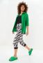 Cesare Gaspari Leren Plateau Muiltje Groen Green Dames - Thumbnail 2