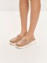 Cesare Gaspari Leren Platform Mocassins Alisa Beige - Thumbnail 2