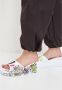Cesare Gaspari Leren Platform Mule White Dames - Thumbnail 11