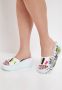 Cesare Gaspari Leren Platform Mule White Dames - Thumbnail 17