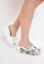 Cesare Gaspari Leren Platform Mule White Dames - Thumbnail 19