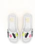 Cesare Gaspari Leren Platform Mule White Dames - Thumbnail 7