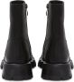 Cesare Gaspari Leren platte zool enkellaarzen Black Dames - Thumbnail 7
