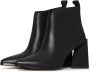 Cesare Gaspari Leren Stiletto Enkellaarzen Black Dames - Thumbnail 2