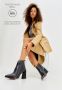 Cesare Gaspari Leren Stiletto Enkellaarzen Black Dames - Thumbnail 3