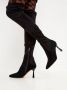 Cesare Gaspari Leren Stiletto Enkellaarzen Black Dames - Thumbnail 4
