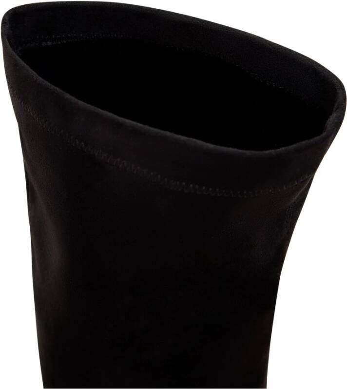Cesare Gaspari Leren Stiletto Enkellaarzen Black Dames