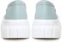 Cesare Gaspari Leren Urban Platform Loafers Blauw Blue Dames - Thumbnail 7