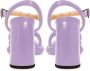 Cesare Gaspari Lila Blokhak Sandalen Purple Dames - Thumbnail 3