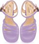 Cesare Gaspari Lila Blokhak Sandalen Purple Dames - Thumbnail 5