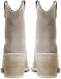 Cesare Gaspari Luxe Block Heeled Cowboy Boots Gray Dames - Thumbnail 3