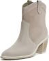 Cesare Gaspari Luxe Block Heeled Cowboy Boots Gray Dames - Thumbnail 7
