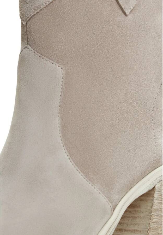 Cesare Gaspari Luxe Block Heeled Cowboy Boots Gray Dames