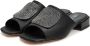 Cesare Gaspari Luxe Block Heeled Slippers Beatriz Black Dames - Thumbnail 2
