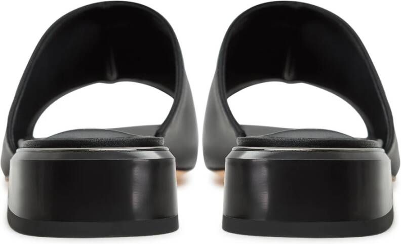 Cesare Gaspari Luxe Block Heeled Slippers Beatriz Black Dames