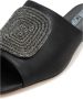 Cesare Gaspari Luxe Block Heeled Slippers Beatriz Black Dames - Thumbnail 6