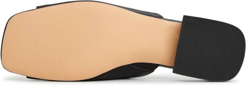 Cesare Gaspari Luxe Block Heeled Slippers Beatriz Black Dames