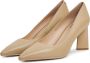Cesare Gaspari Luxe Block Heels Pumps Beige Dames - Thumbnail 3