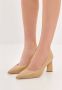 Cesare Gaspari Luxe Block Heels Pumps Beige Dames - Thumbnail 5