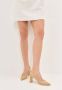 Cesare Gaspari Luxe Block Heels Pumps Beige Dames - Thumbnail 6