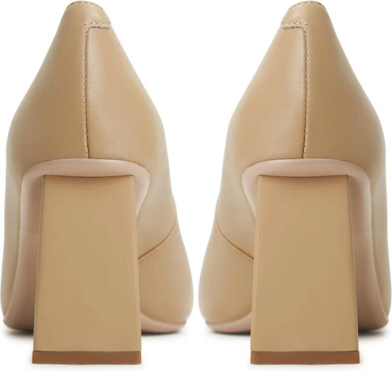Cesare Gaspari Luxe Block Heels Pumps Beige Dames